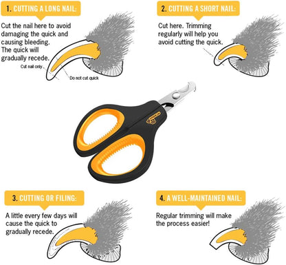 Cat Nail Clipper - Professional Cat Claw trimmer & Cat Claw Clipper - Cat Nail Trimmers Suits All