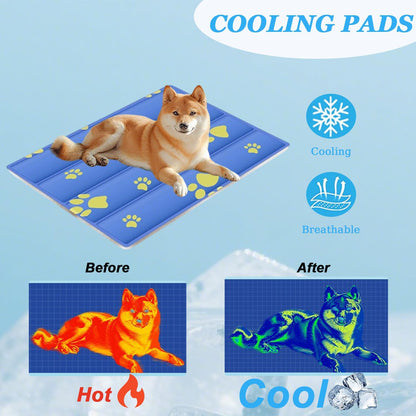 Dog Cooling Mat, Cooling Mat for Dogs & Cat, Provides Instant Relief for Small, Medium, Large Dogs