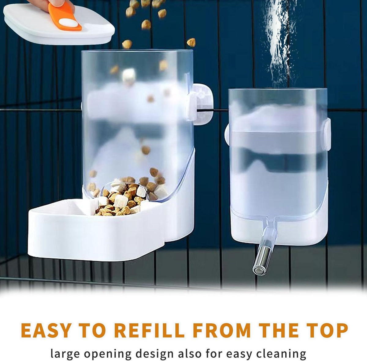 Oncpcare 24oz Rabbit Water Dispenser No Drip for Cage, Hanging Automatic Guinea Pig Water Bottle