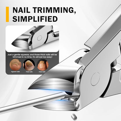 BEZOX Toenail Clippers for Thick Toenails - Comfortable Rebound Thick Spring Toe Nails Clipper for