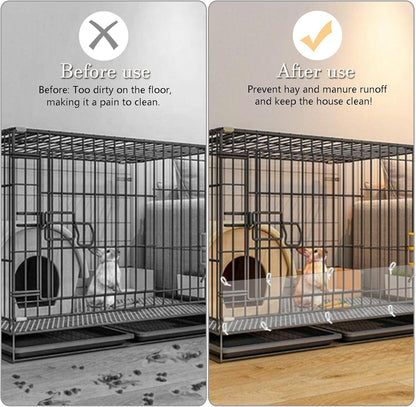 Pet Cage Liner Protection, Rabbit Cage Plastic Panels, 18 PCS Cage Urine Guard for Rabbit, Guinea