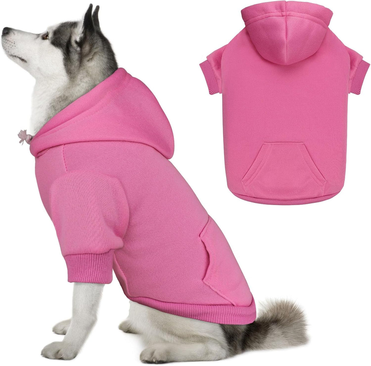 Dog Sweaters for Large Dogs Dog Hoodie Dog Sweater Solid Soft Brushed Fleece Dog Clothes Dog Hoodie