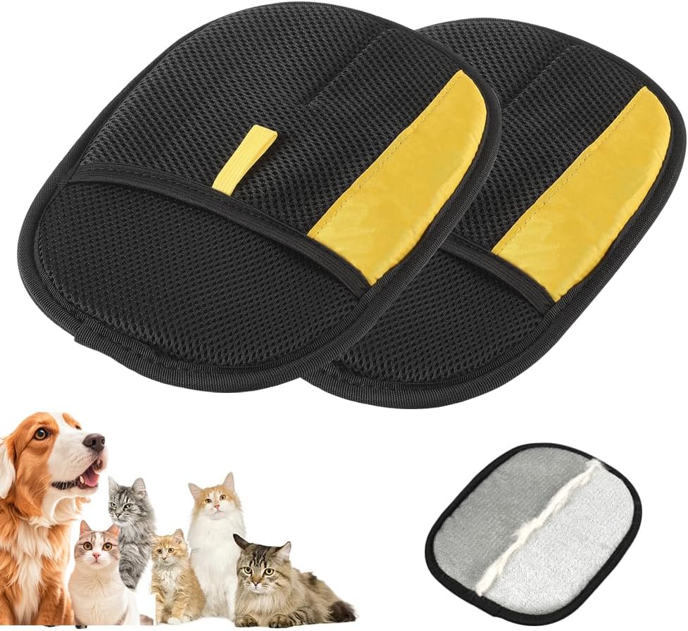 Pet Hair Removal Glove for Cats & Dogs, 2025 New Pet Hair Remover Electrostatic Gloves Pet Hair