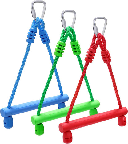 Rainbow Craft 3-Pack Kids Ninja Monkey Bars - Trapeze Swing Bars for Ninja Obstacle Course