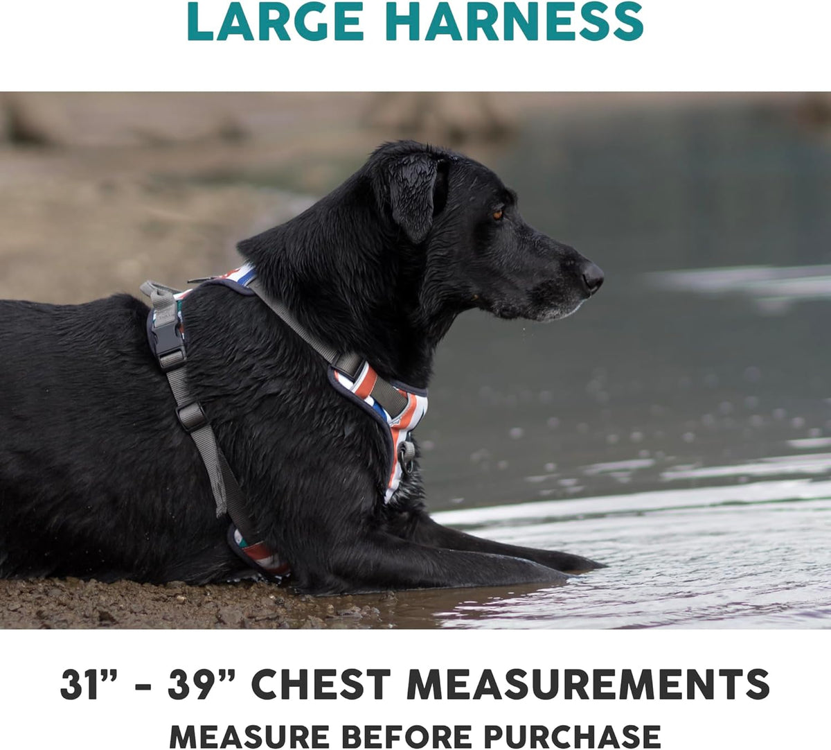 Embark Adventure Dog Harness, Reflective Trim No Pull Dog Harness for Large Dogs - Military Grade