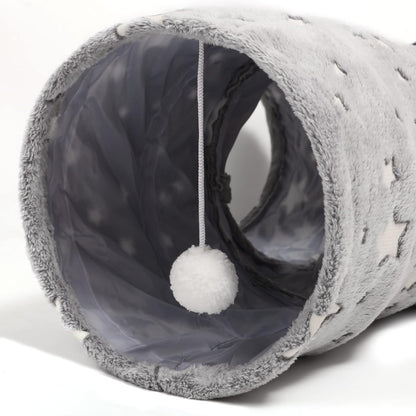 Tempcore Pet Cat Tunnel Tube Cat Toy 3 Way Collapsible, Cat Tunnels for Indoor Cats Self-Luminous