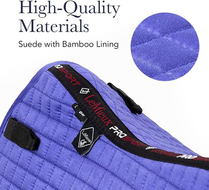LeMieux Suede Dressage Square - English Saddle Pads for Horses - Equestrian Riding Equipment and