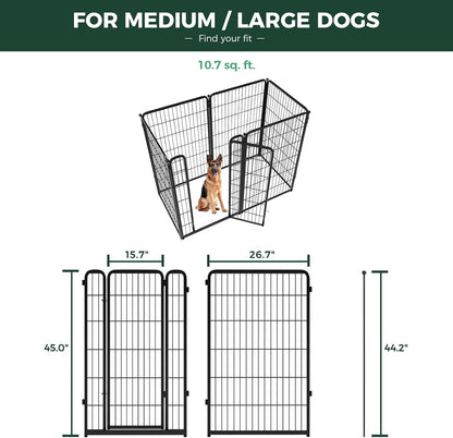 FXW Homeplus Unleashed Indoor Dog Playpen - Stress-Free and Safe Play, Heavy Duty 45 Inch 6 Wire