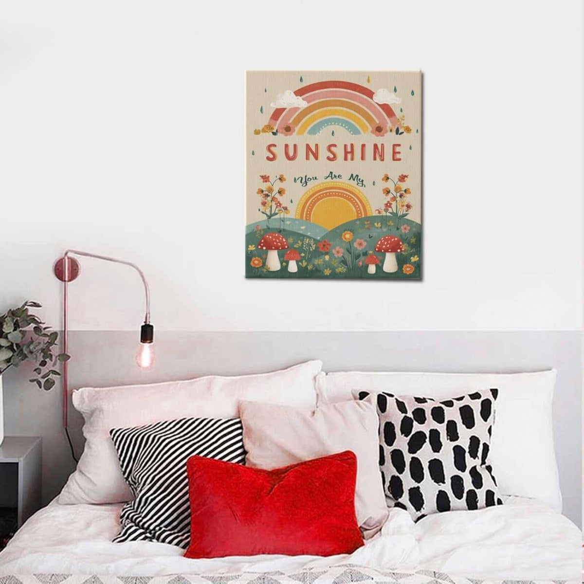 You Are My Sunshine Inspirational Canvas Wall Art Motivational Encouragements Wall Decor First