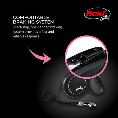 FLEXI® Classic Tape Retractable Dog Leash. Chosen for real quality, fits naturally into modern pet