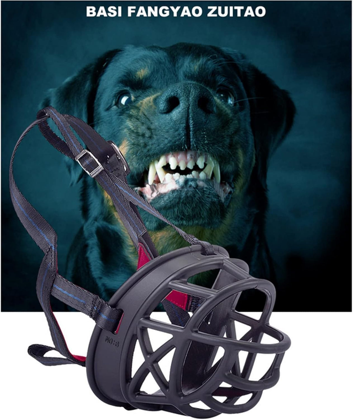 Dog Muzzle Breathable Basket Muzzles for Large and X-Large Dogs, Stop Biting, Barking and Chewing