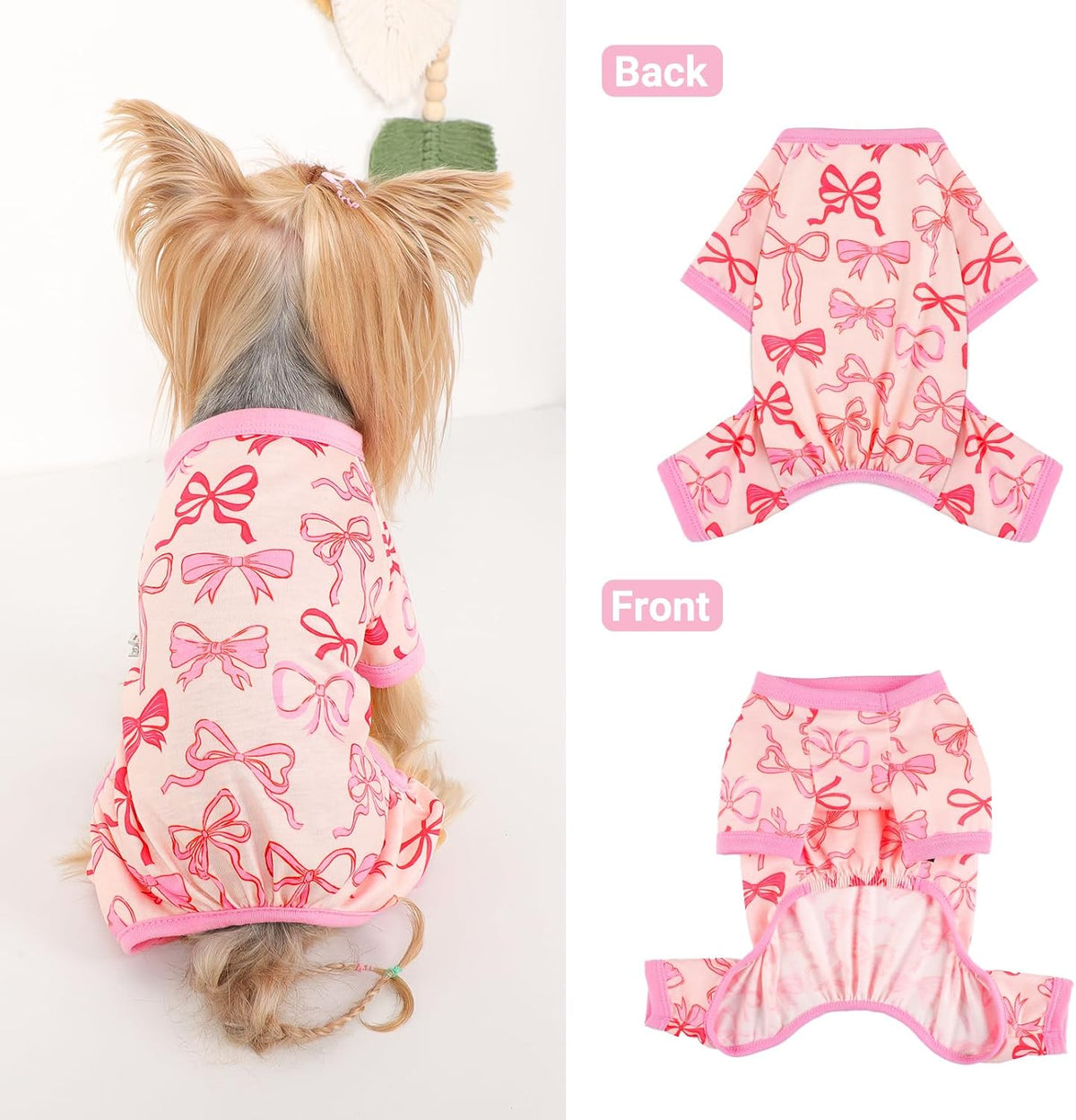 Dog Pajamas Small Sized Dogs Stretchable Summer Dog Clothes Pjs 4 Legs Girl Boy Cute Soft Puppy