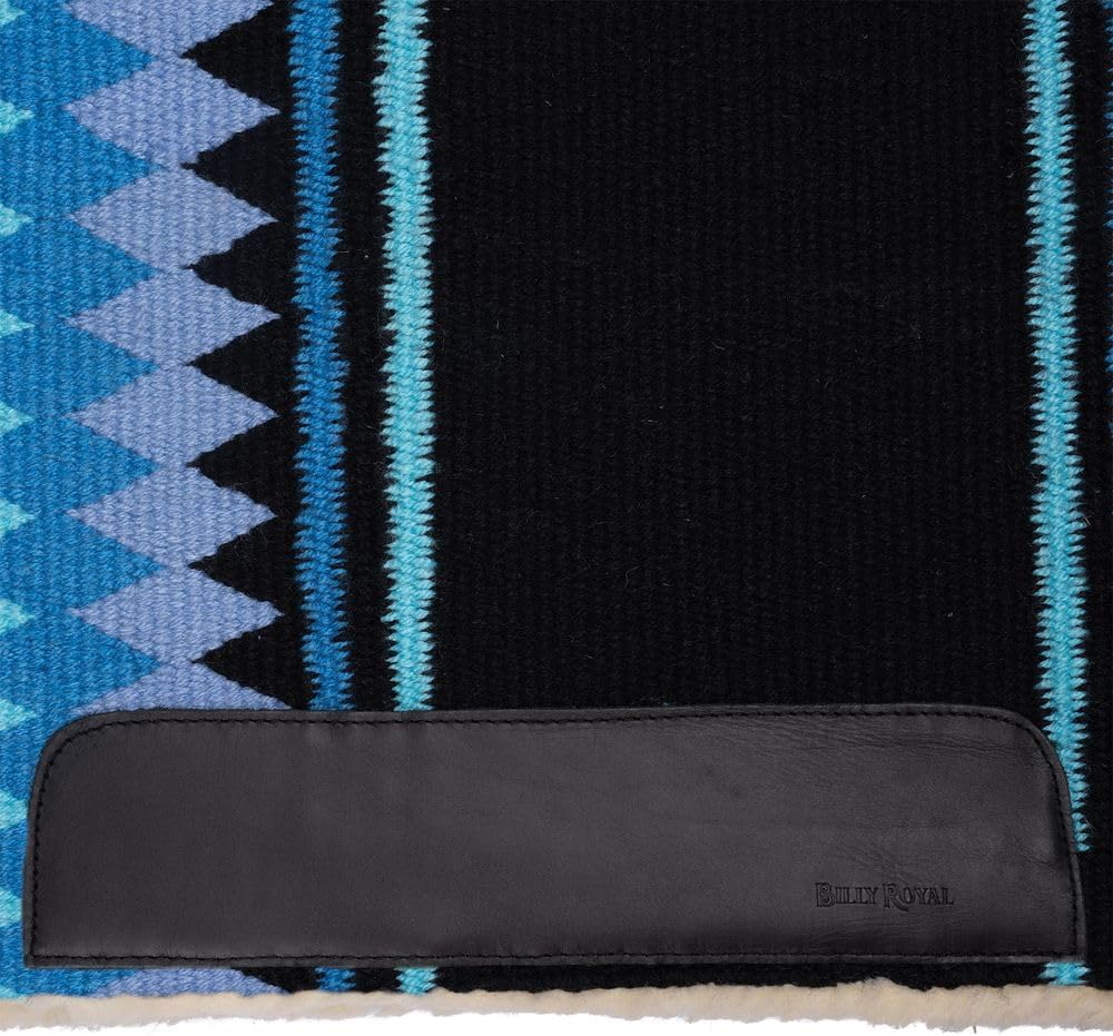 Fleece Bottom Contoured Saddle Pad - 34" x 40" | New Zealand Wool Top | 3/4" Felt Core | Contoured