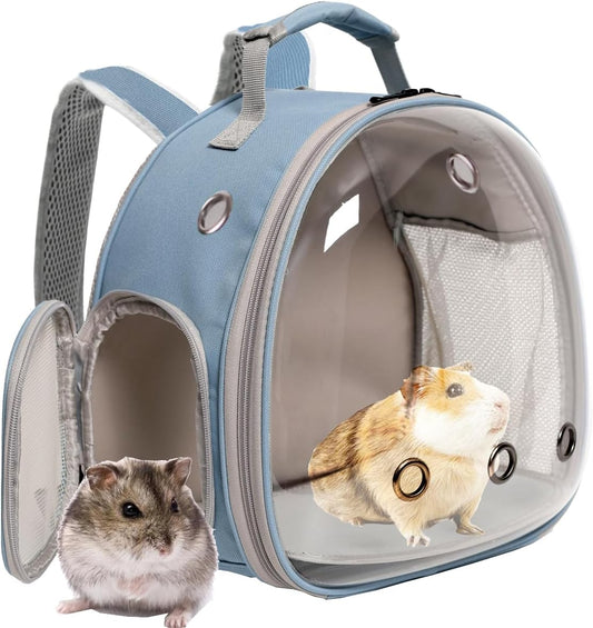 Bearded Dragon Backpack Carrier,Reptile Portable Backpack Carrier,Space Capsule Clear Bubble Window