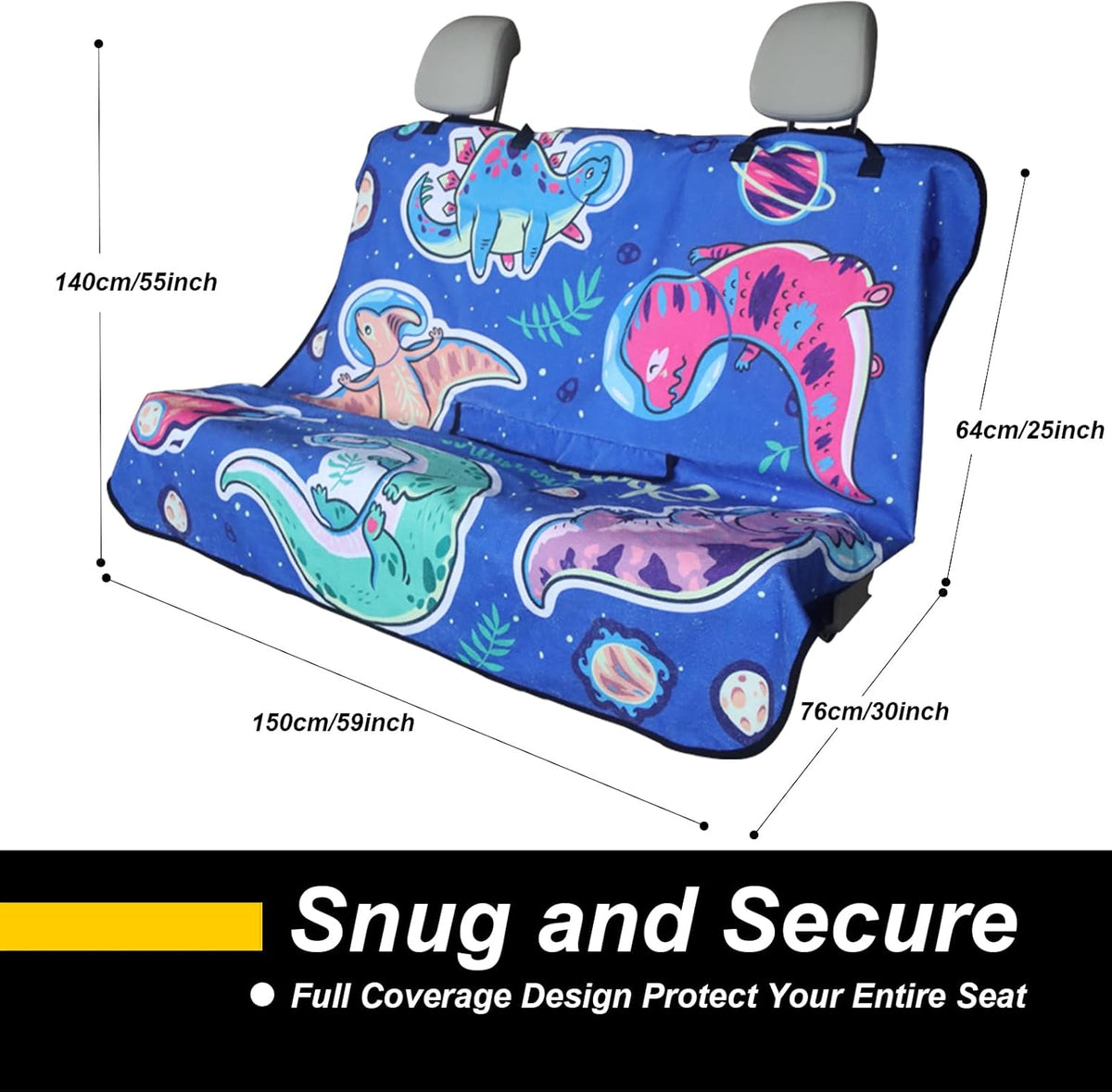 Back Seat Cover for Car Trucks Van SUV,Waterproof Rear Bench Towel Seat Covers for Dogs and