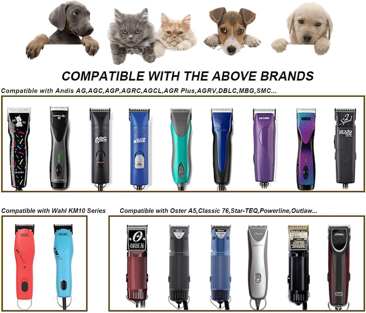 2PCS 3/4" HT Dog Grooming Replacement Blades Compatible with Andis Dog Clippers,Dog Clipper Blades