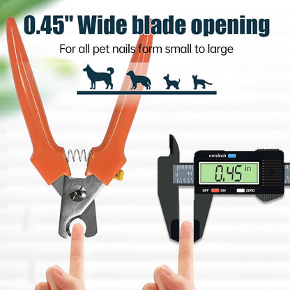 Dog Nail Trimmers 767C - Professional Dog Nail Clippers for Large and Small Dogs, Easy-to-Use Pet