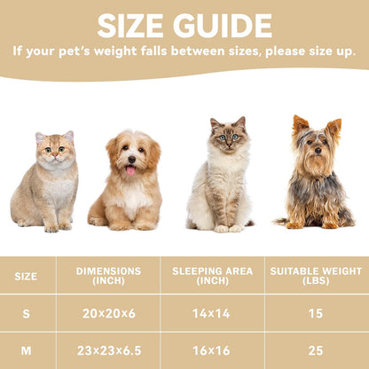 Cat Bed, 20In Dog Beds for Small Dogs, Calming Cat & Dog Beds for Indoor Pets, Pet Beds Comfortable