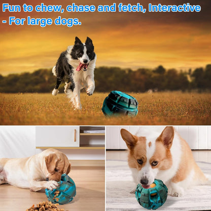 Yipetor Frozen Treat Dispensing Dog Toy - Large Chew Toy, Freezable Fillable Rubber, Reduces