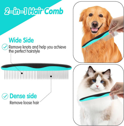 VIWIK 2 in 1 Dog Nail Trimmers with LED Light for Bloodline, Dog Comb, Dog Nail Clippers with Quick