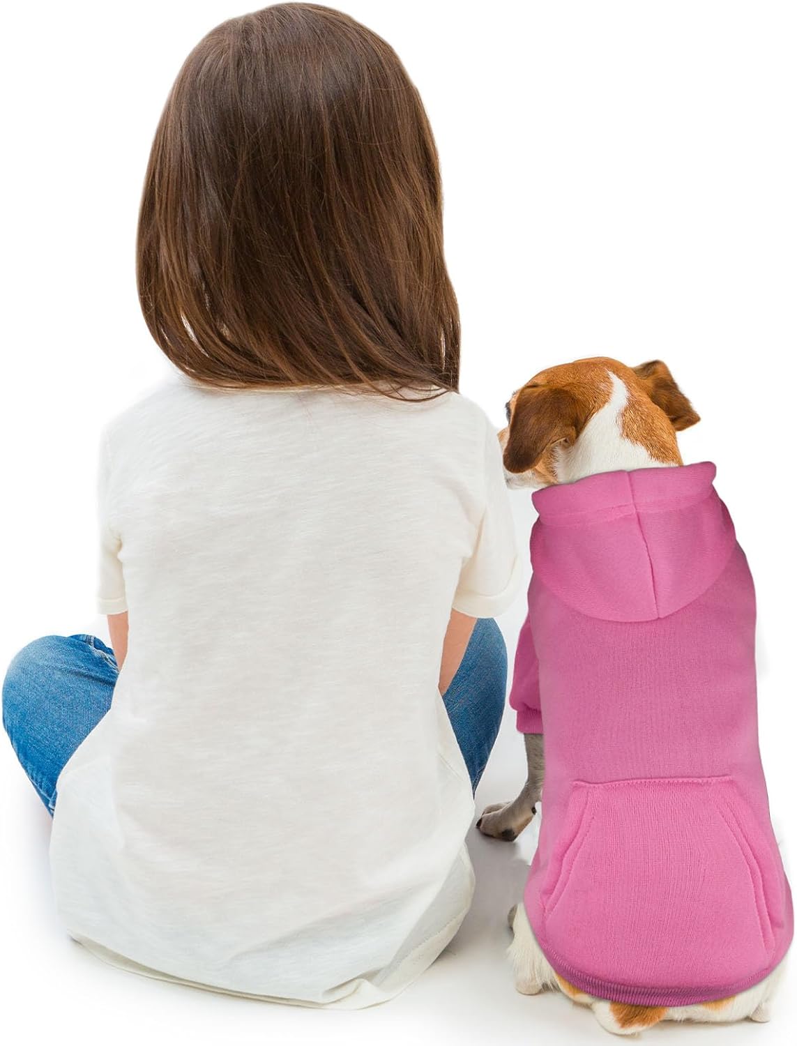 Dog Sweaters for Small Dogs Dog Hoodie Pet Sweater Solid Soft Brushed Fleece Pet Clothes Hoodie