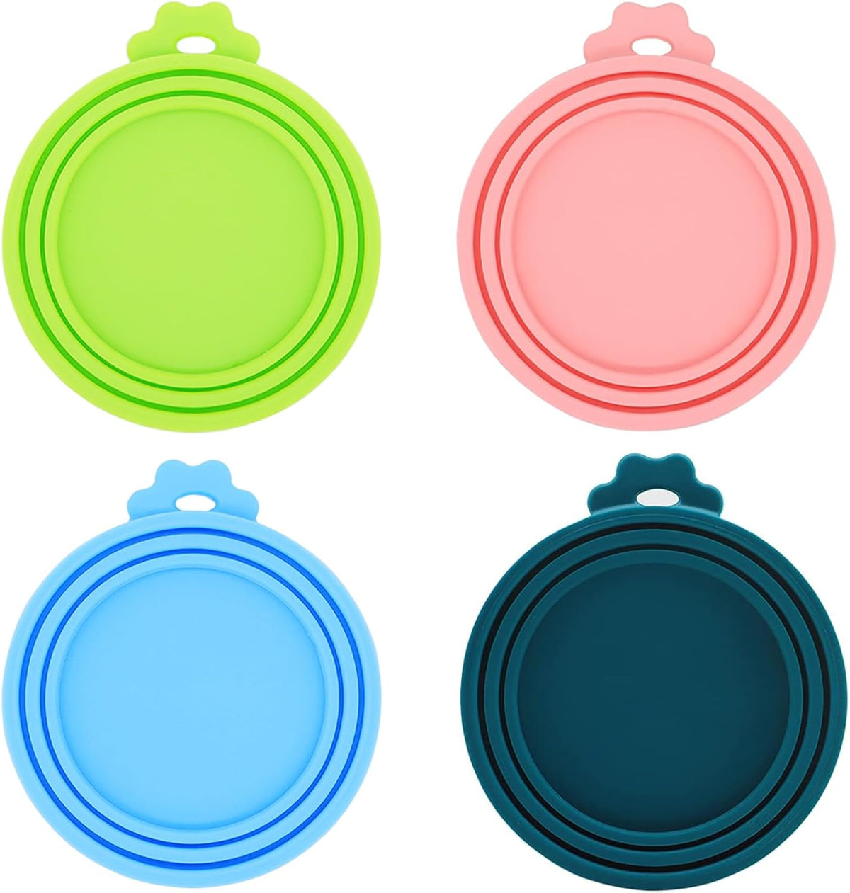 Can Lids | 4 Pack | Universal BPA Free Silicone Pet Food Can Covers | Fit Most Dog Cat Food Canned