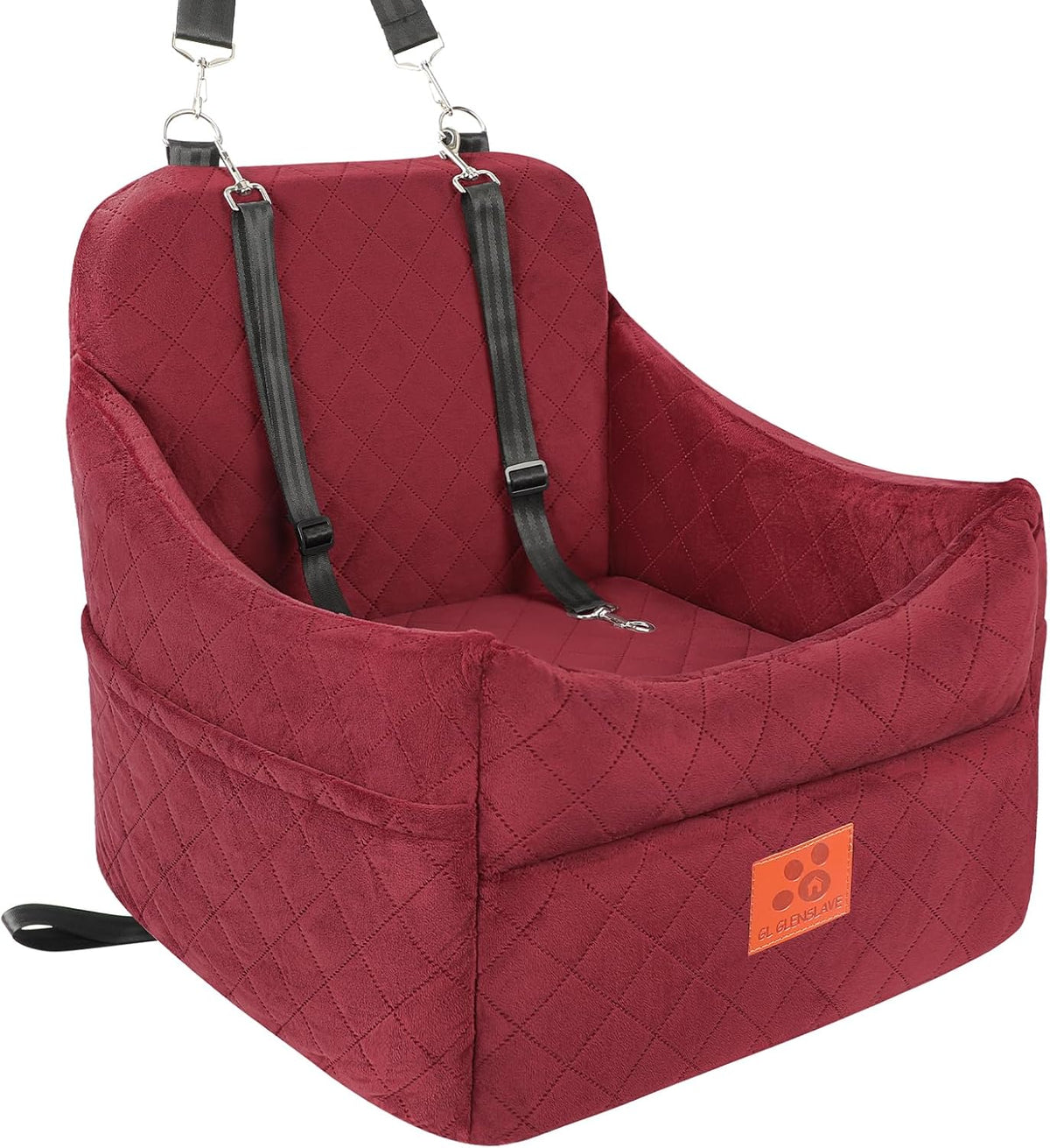 Dog Car Seat for Small/Medium Dogs, Dog Booster Car Seats with Thick Cushion for Dogs Under 35lbs
