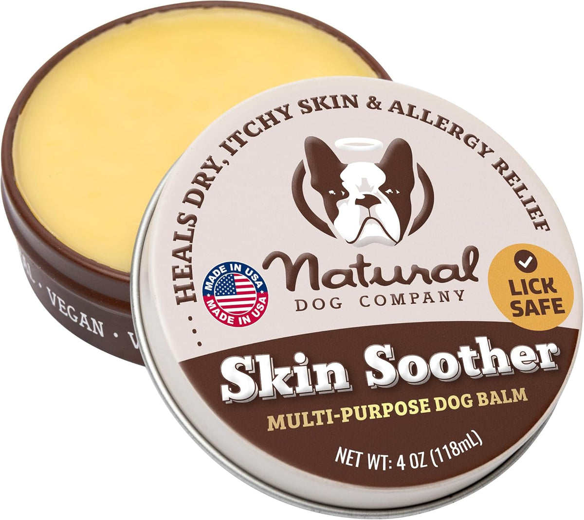Natural Dog Company Skin Soother Balm, Protects from Hot Spots, Itching & Irritation Relief