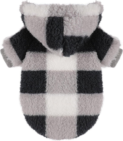 Medium Dog Sweater for Small Dogs Hoodies,Winter Clothes Boy Girl Male Female,Warm XXS Fleece