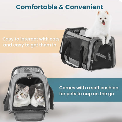 Petsfit Cat Carrier Small Dog Carrier, Lightweight Portable Soft Pet Carrier for Large and Medium
