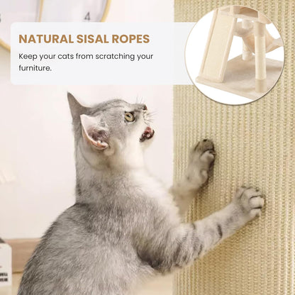 SHA CERLIN 65in Larger Cat Tree Tower Condo for Indoor Kitties/Multi-Level Furniture Activity