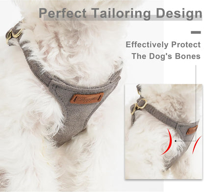 Puppytie No Pull XXS Puppy Harness with Multifunction Dog Leash,Soft Adjustable No Choke Escape
