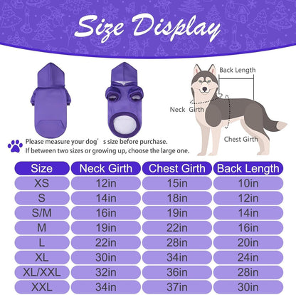 KOOLTAIL Basic Dog Hoodie - Soft & Warm Dog Hoodie Sweater with Leash Hole and Pocket, Dog Winter