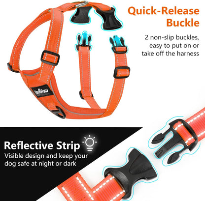 Dog Seat Belt Harness for Car, Dog Car Harness Adjustable Mesh Breathable & Dogs Seatbelt Safety