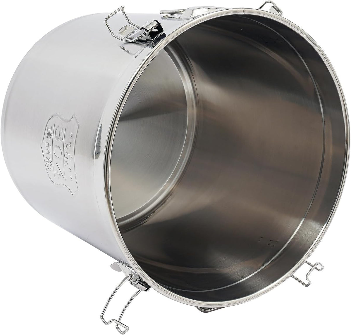DYNAMI 12.7Gal 304 Stainless Steel Rice Storage Container,Extra Large Food Grade Canister,40-90Lbs