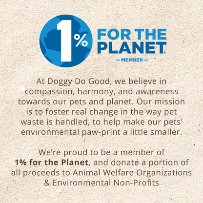 Doggy Do Good Poop Bags | Dog Waste Bags | Unscented, USDA Certified Biobased, Thick & Leak Proof