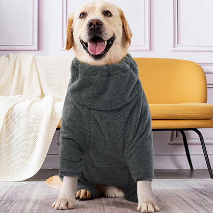ROZKITCH Dog Warm Pajamas, Pet Windproof Warm Cold Weather Jacket Vest Cozy Jumpsuit Apparel Outfit