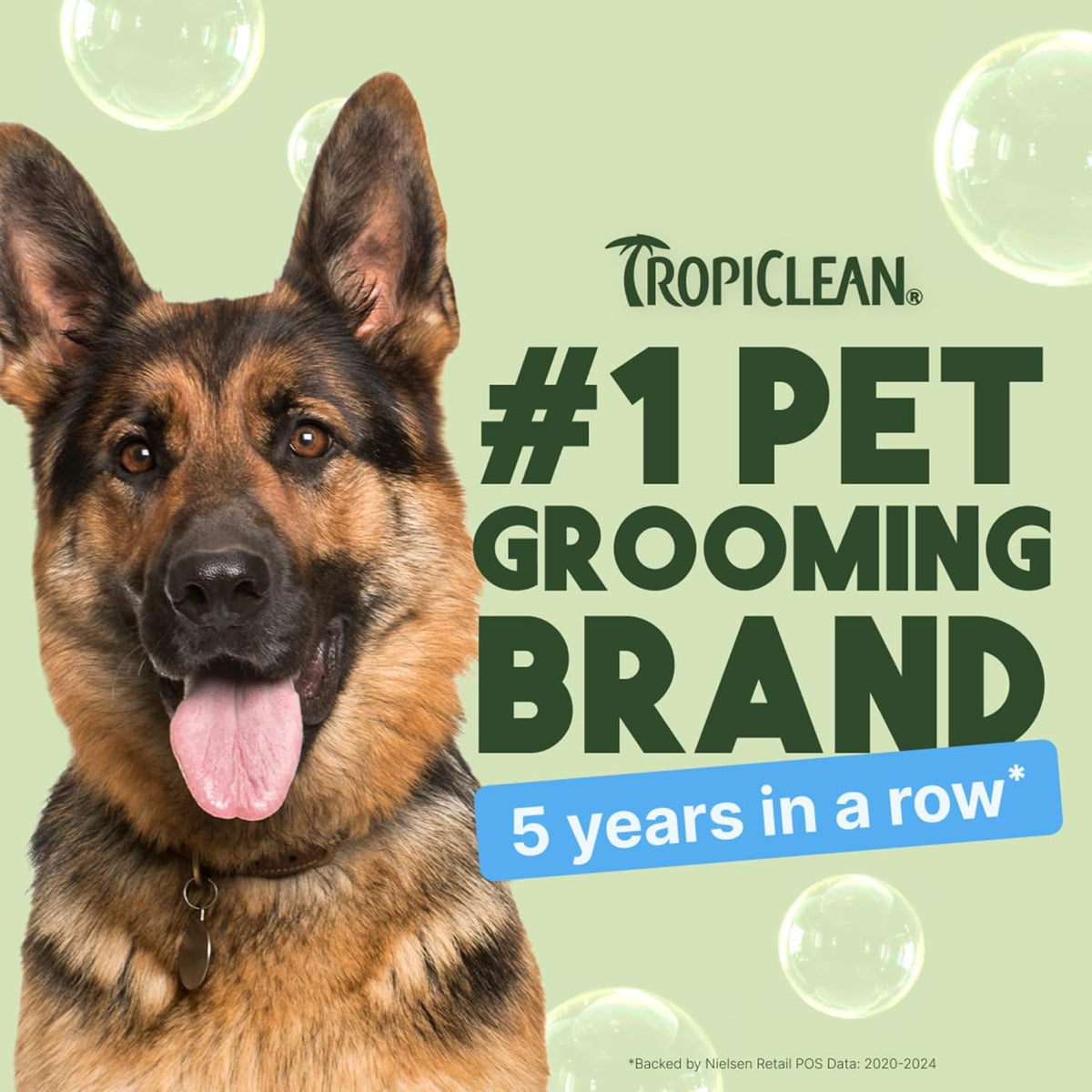 TropiClean Hypoallergenic Waterless Dog Shampoo | Dry Shampoo for Allergies & Sensitive Skin | Safe