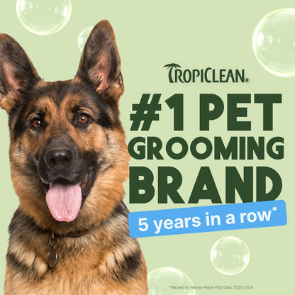 TropiClean Hypoallergenic Waterless Dog Shampoo | Dry Shampoo for Allergies & Sensitive Skin | Safe
