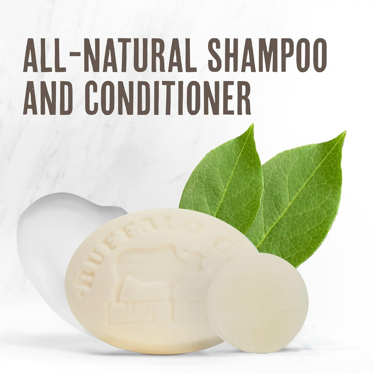 Grassfed Beauty - MSM Shampoo Bar + Hyaluronic Hair Conditioner Bar, Solid Bar Shampoo and