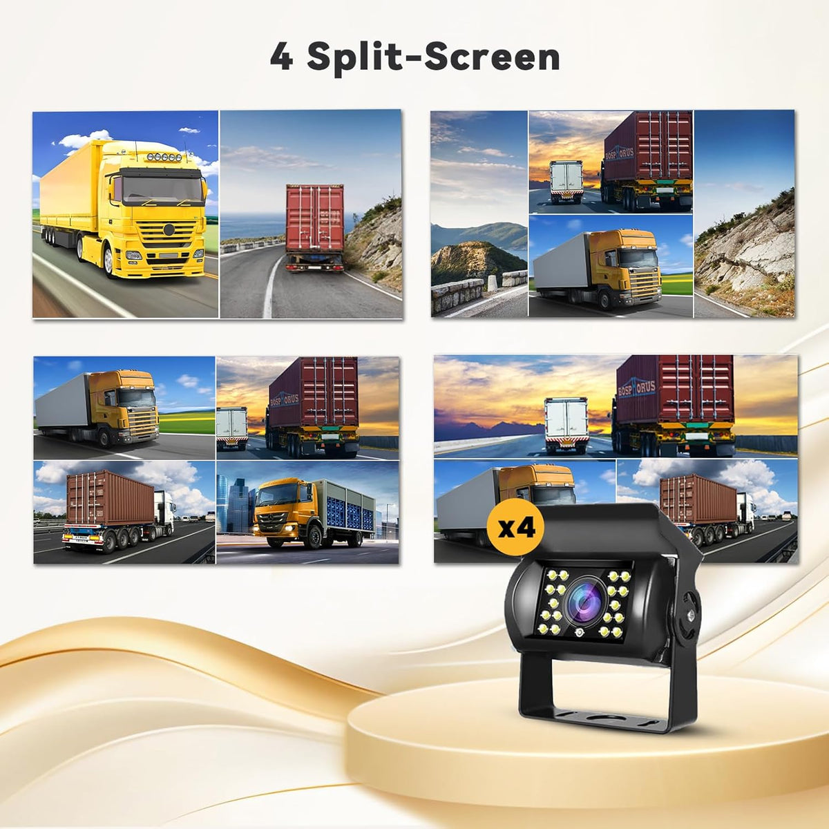 Hikity Backup Camera with Monitor Kit, 9?˜â€?Car Rear View Monitor with Waterproof 18 IR LED Night