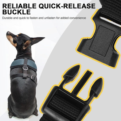 BINGPET Small Dog Harness - Breathable Mesh Puppy Cat Harnesses - No Pull Adjustable Dog Harness