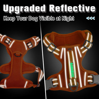 BARKBAY Dog Harness No Pull with ID Tag Pocket - Heavy Duty, Reflective, Easy Control for Large