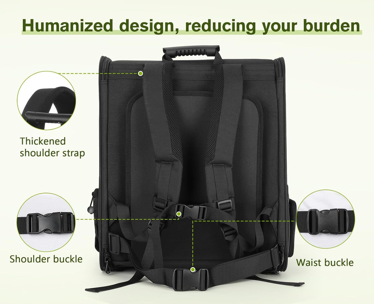 Pecute Pet Carrier Backpack, Dog Carrier Backpack, Expandable with Breathable Mesh for Small Dogs