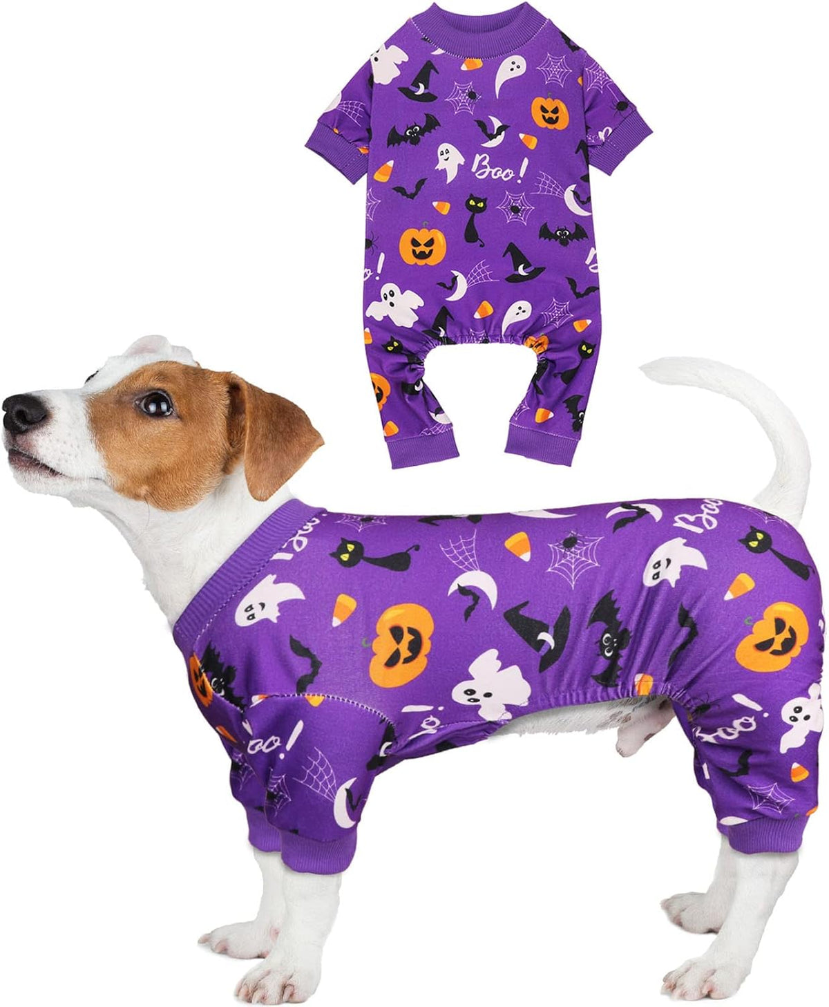 Dog Halloween Pajamas Dog Costumes Pjs Stretchy Funny Pet Costumes Clothes Outfit Pajamas for