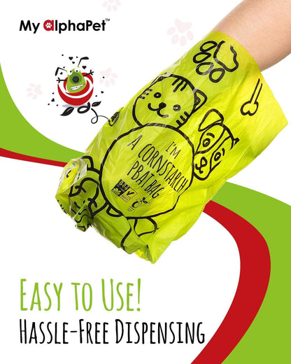 Compostable Dog Poop Bags, Cornstarch Eco-Friendly, HOME COMPOST NF T 51-800, 240 Count, Large Size