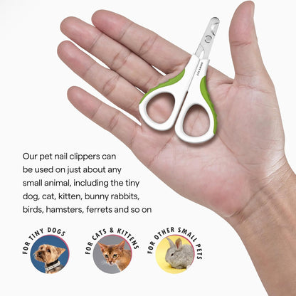 Cat Nail Clipper & Trimmer for Indoor Cats Kitten Puppy Rabbit Small Dog Bird - Professional Pet