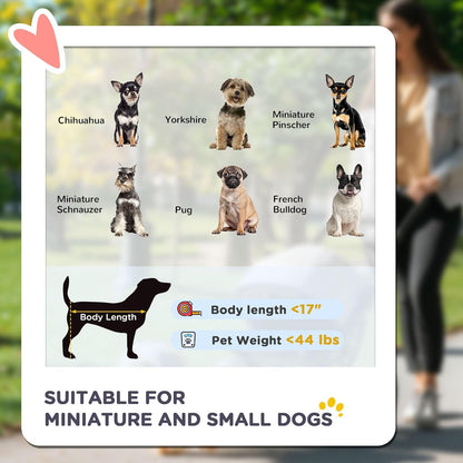 PawHut 3 Wheels Pet Stroller for Small and Medium Dogs, Foldable Cat Stroller Jogger with