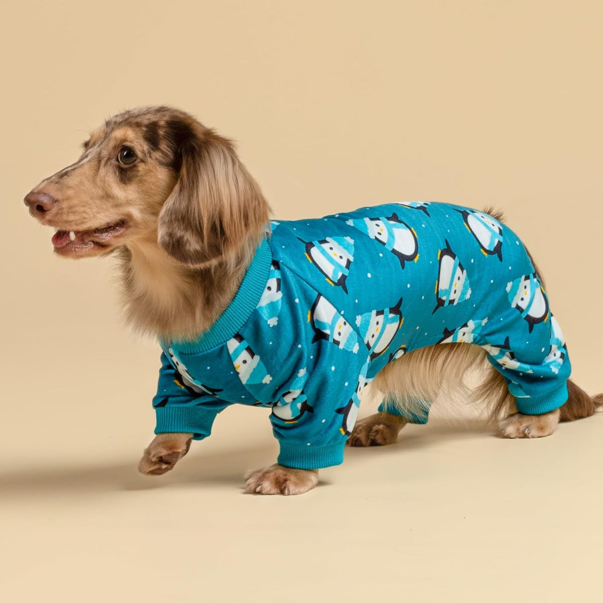 Fitwarm Cute Penguin Dog Pajamas, Dog Winter Clothes for Small Dogs Girl Boy, Cozy Dog Onesie, Soft