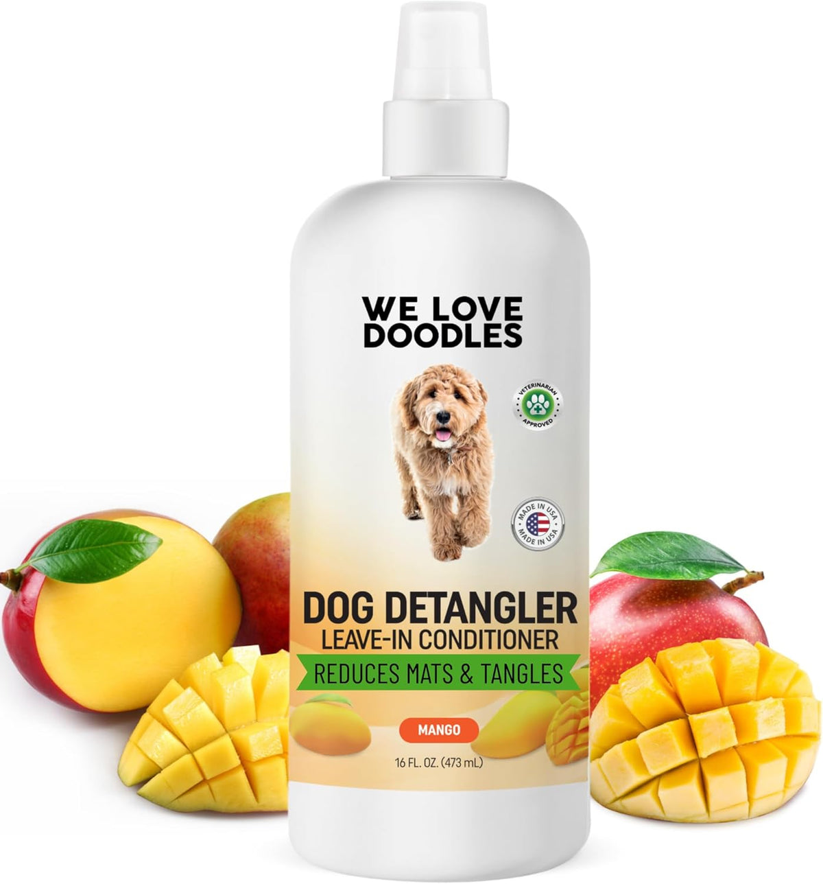 We Love Doodles Dog Detangler Spray - Leave-in Conditioner for Dogs - Dog Detangling Spray
